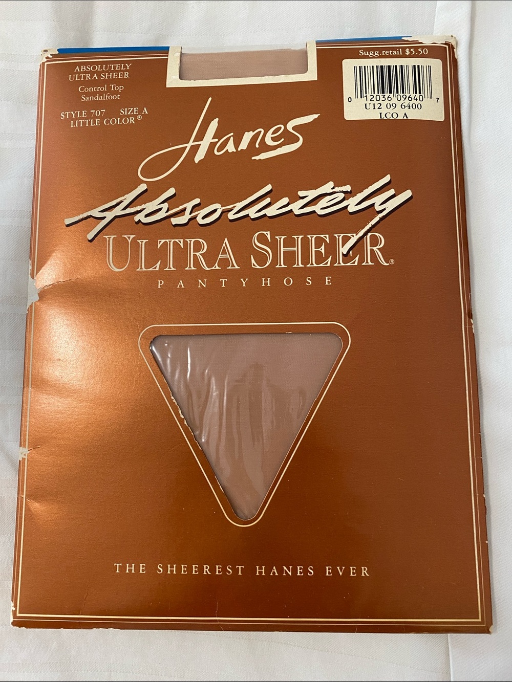 Hanes Ultra Sheer Pantyhose - Light Nude on Copper Packaging